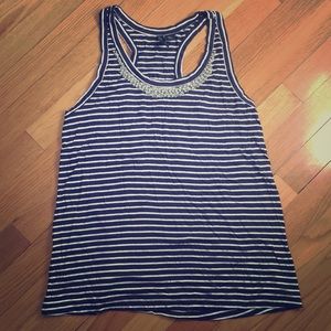 Formal Striped Tank Top
